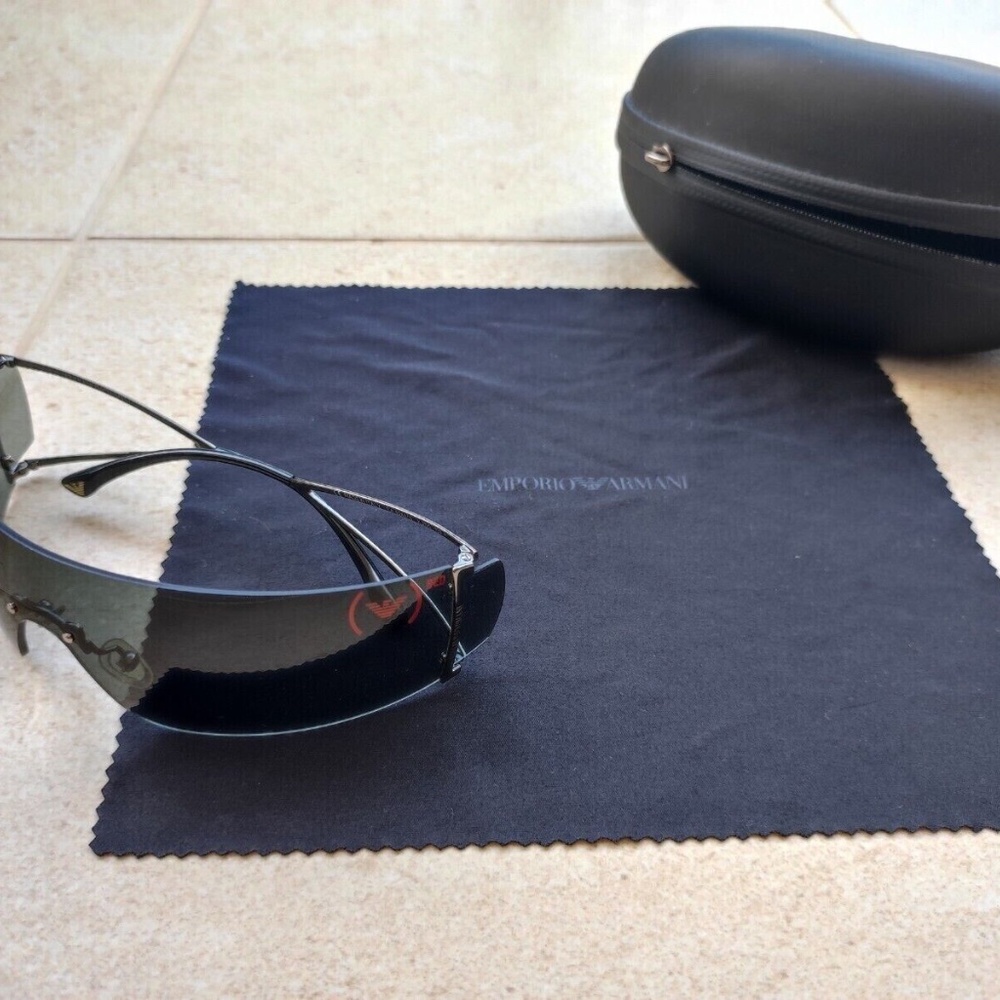 U2 Bono Emporio Armani (RED) Grey Vintage Sunglasses